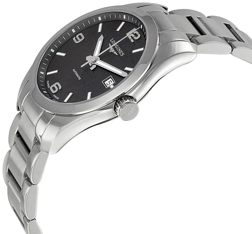 Longines Conquest L2.785.4.56.6 40mm Stainless steel Black 1