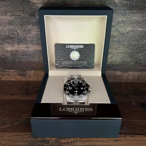 Longines HydroConquest L3.782.4.56.6 43mm Stainless steel Black