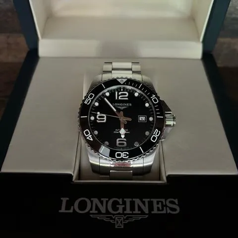 Longines HydroConquest L3.782.4.56.6 43mm Stainless steel Black 1