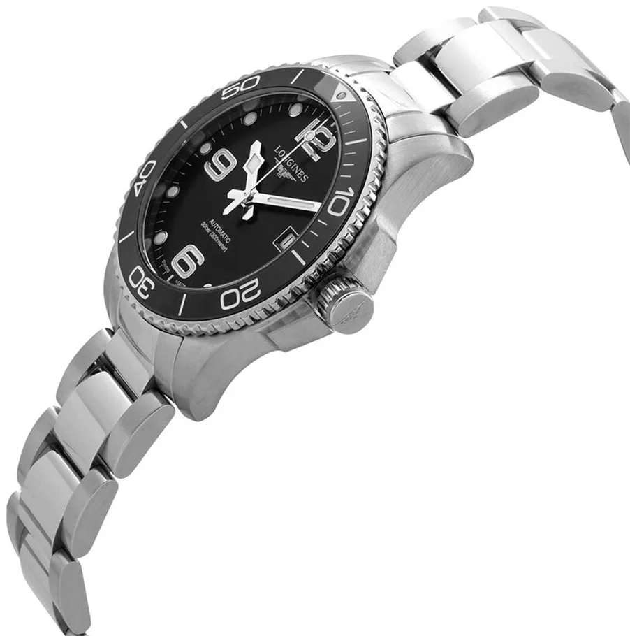 Longines HydroConquest L37804566 39mm Stainless steel Black 1