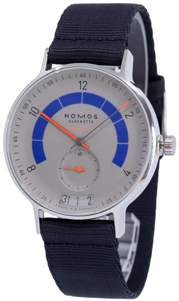 NOMOS Autobahn 1303 41mm Stainless steel White