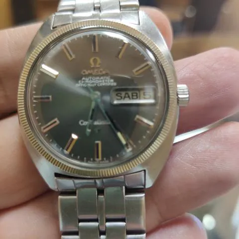 Omega Constellation Day-Date 168.029 35mm Yellow gold and Stainless steel Gray 11