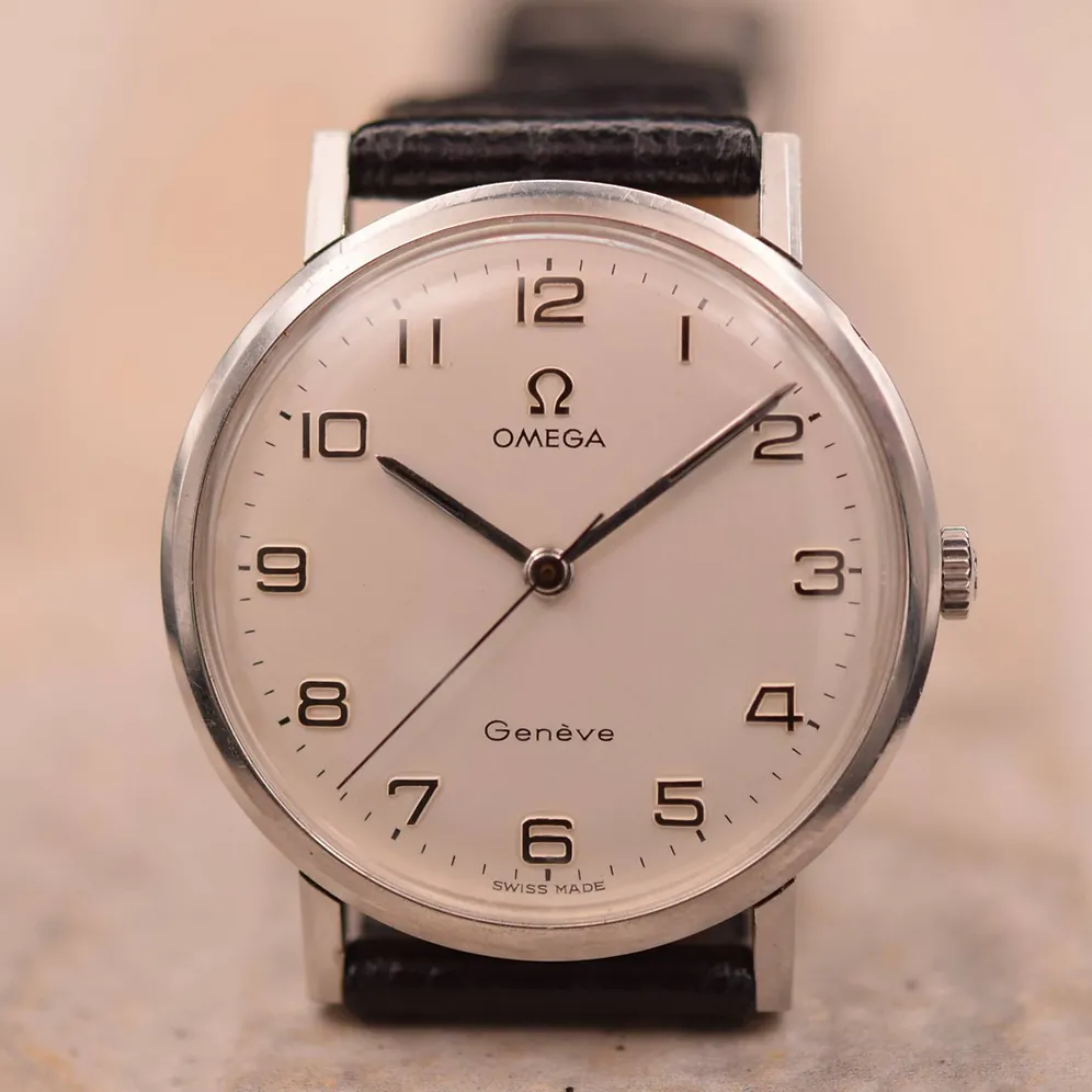 Omega Genève 131.019 SP 34mm Stainless steel White 3