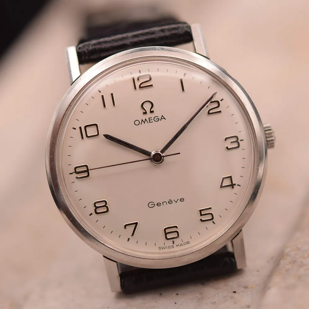 Omega Genève 131.019 SP 34mm Stainless steel White 4