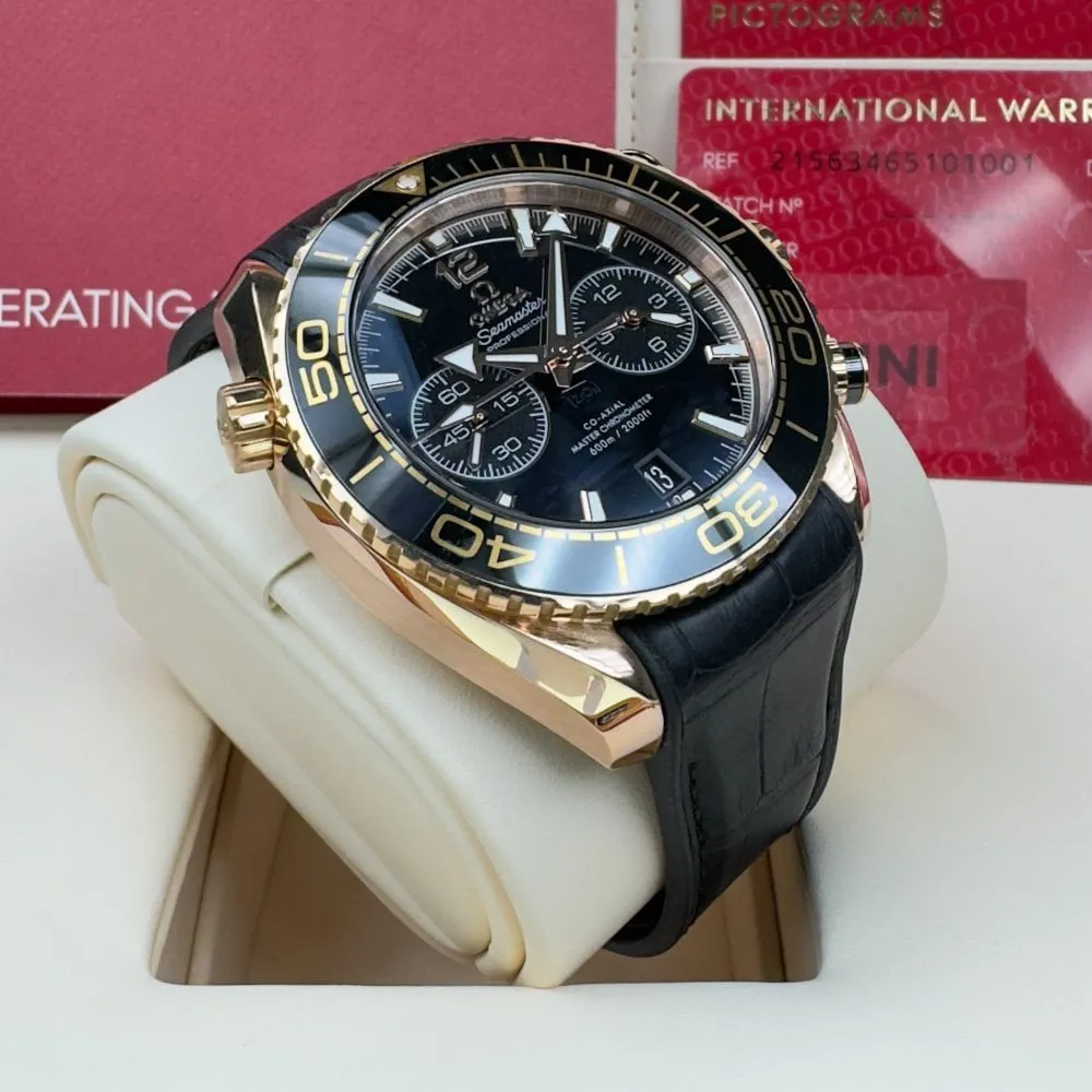 Omega Seamaster Planet Ocean 215.63.46.51.01.001 45.5mm Rose gold Black