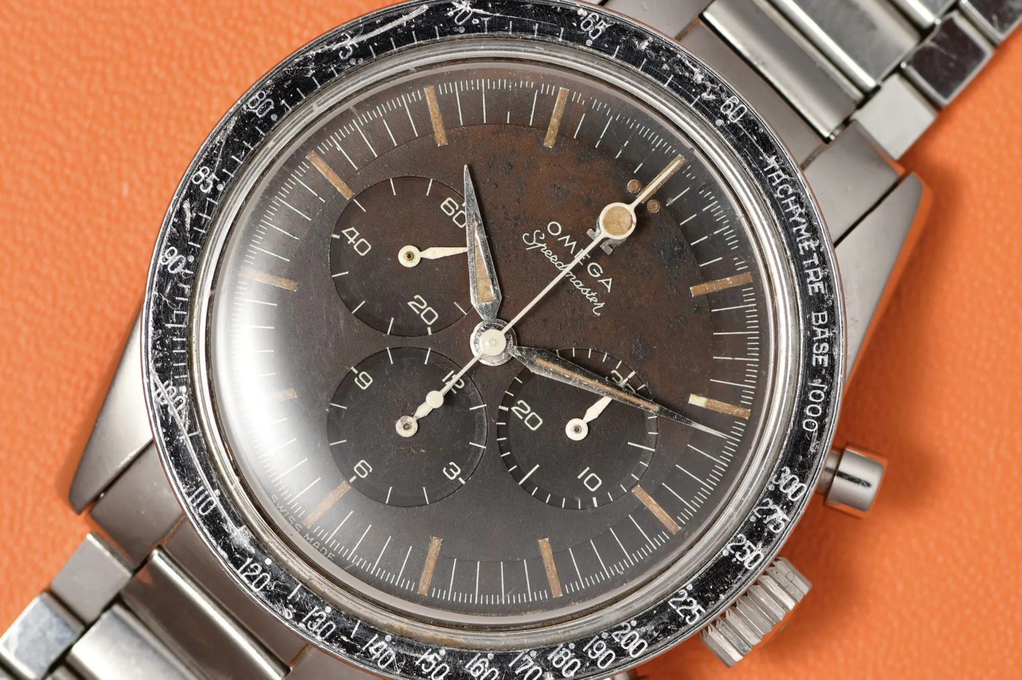 Omega Speedmaster 2998-1 39mm Stainless steel Brown 2