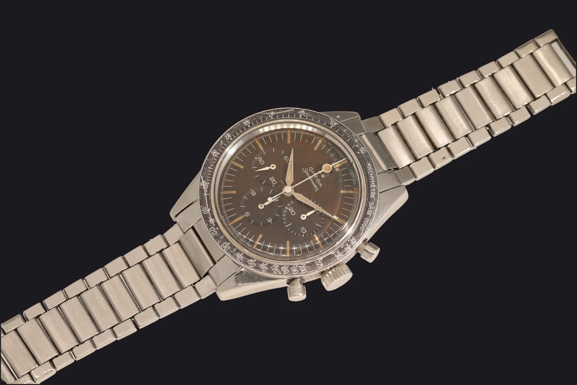 Omega Speedmaster 2998-1 39mm Stainless steel Brown 9