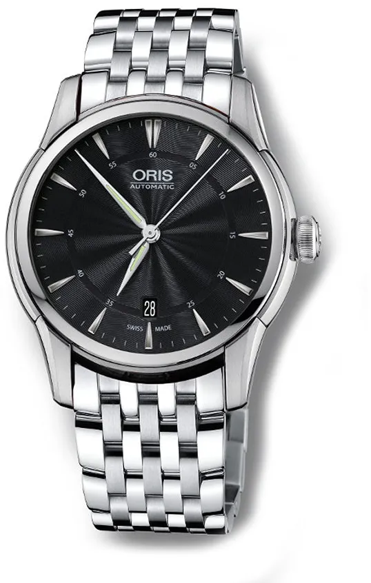 Oris Artelier Date 01 733 7670 4054-07 8 21 77 40mm Stainless steel Black