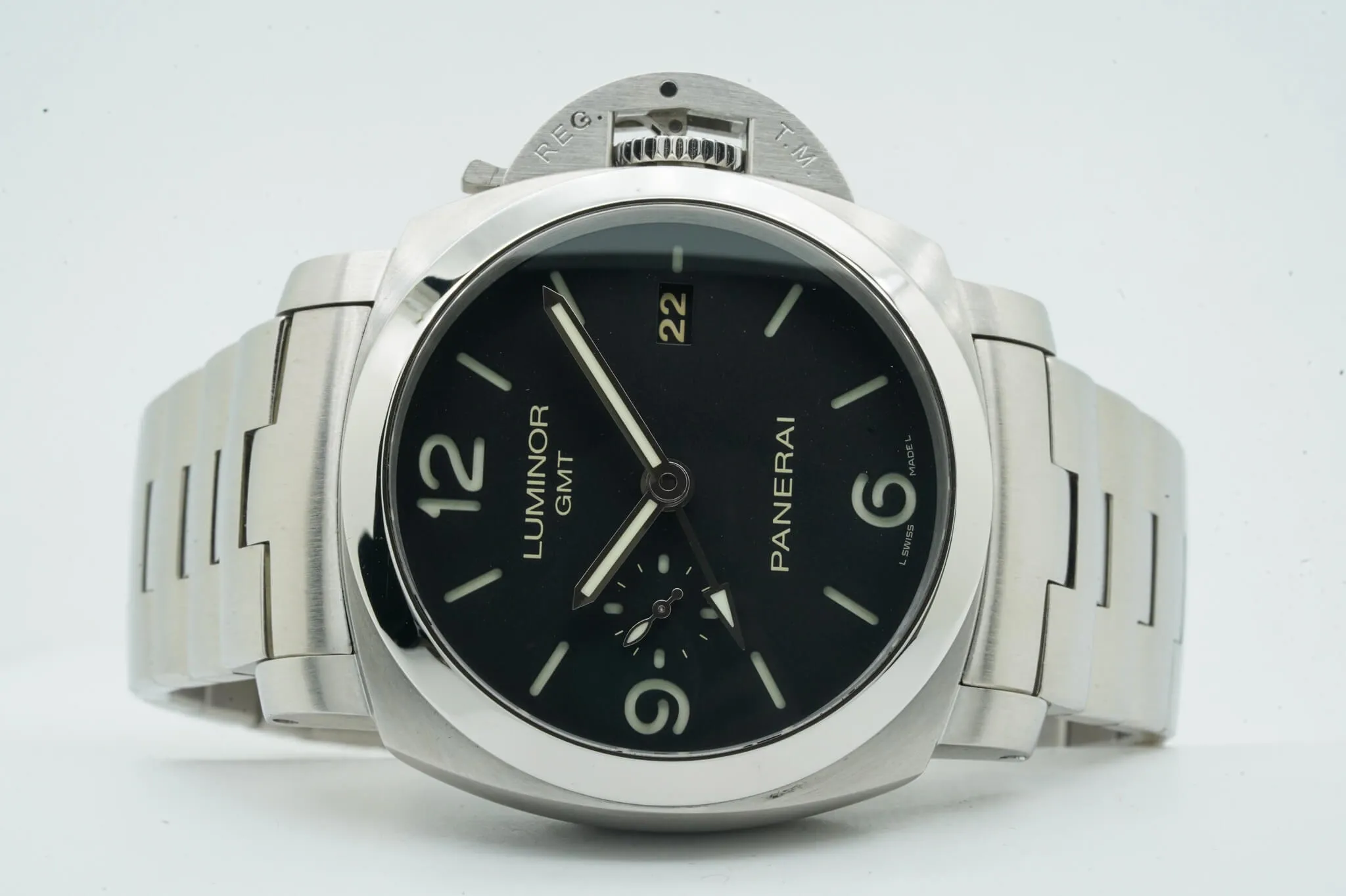 Panerai Luminor 1950 3 Days GMT Automa PAM 00329 44mm Black 3