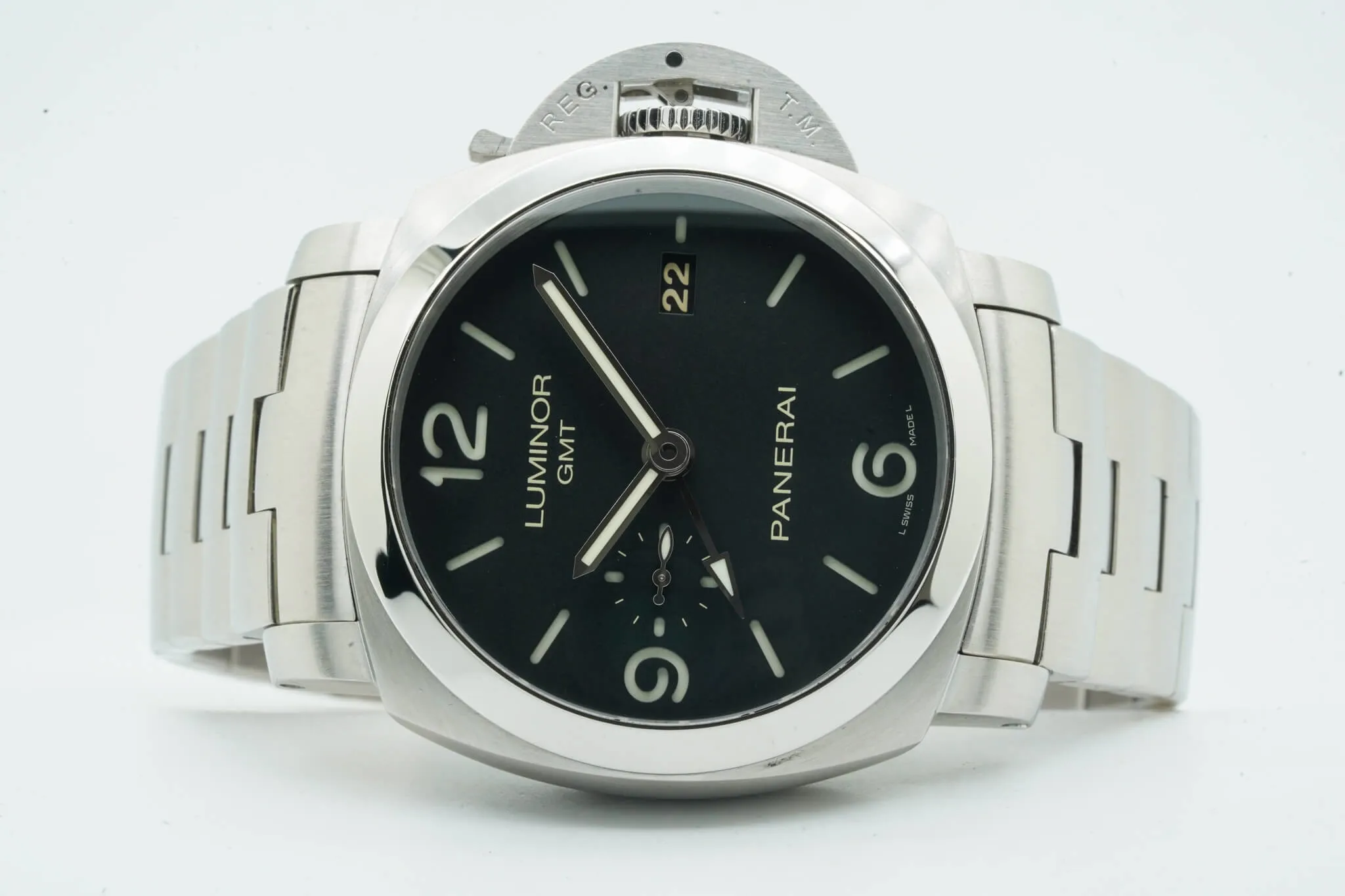 Panerai Luminor 1950 3 Days GMT Automa PAM 00329 44mm Black 12