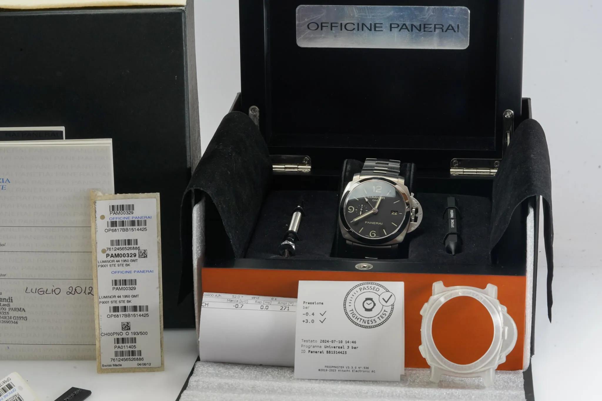 Panerai Luminor 1950 3 Days GMT Automa PAM 00329 44mm Black 14