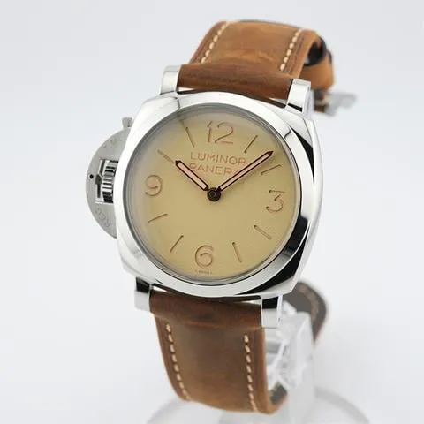 Panerai Luminor 1950 PAM01075 47mm Stainless steel Beige 1