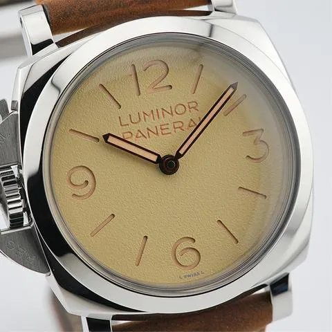 Panerai Luminor 1950 PAM01075 47mm Stainless steel Beige 6