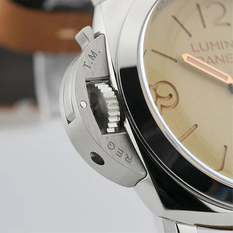 Panerai Luminor 1950 PAM01075 47mm Stainless steel Beige 7