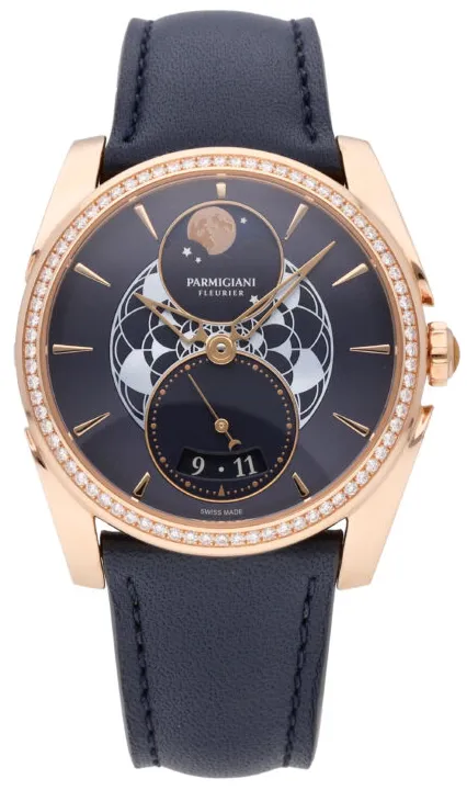 Parmigiani Fleurier Tonda Métropolitaine PFC283-1062500-XC2521 33.5mm Rose gold and 18k rose gold Blue