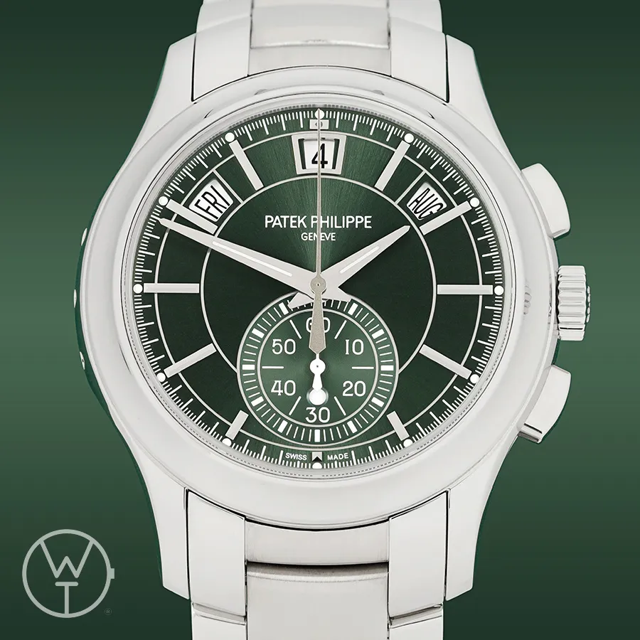 Patek Philippe Annual Calendar Chronograph 5905/1A-001 42mm Stainless steel Green