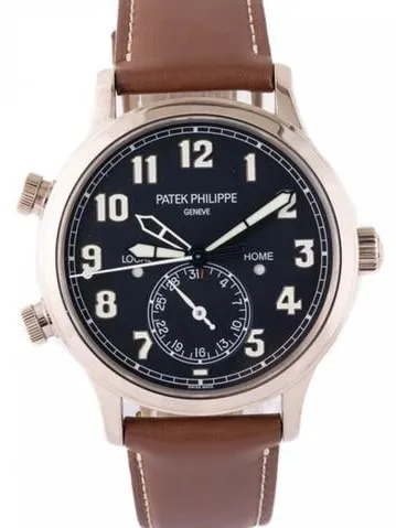 Patek Philippe Calatrava Pilot Travel Time 5524G-001 42mm White gold Blue