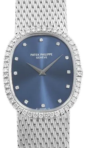 Patek Philippe Golden Ellipse 3748/9 29mm White gold Blue