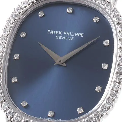 Patek Philippe Golden Ellipse 3748/9 29mm White gold Blue 5