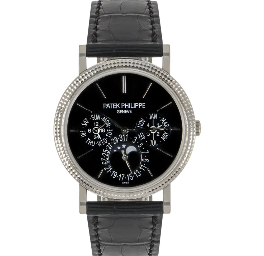 Patek Philippe Perpetual Calendar 5139G-010 38mm White gold Black