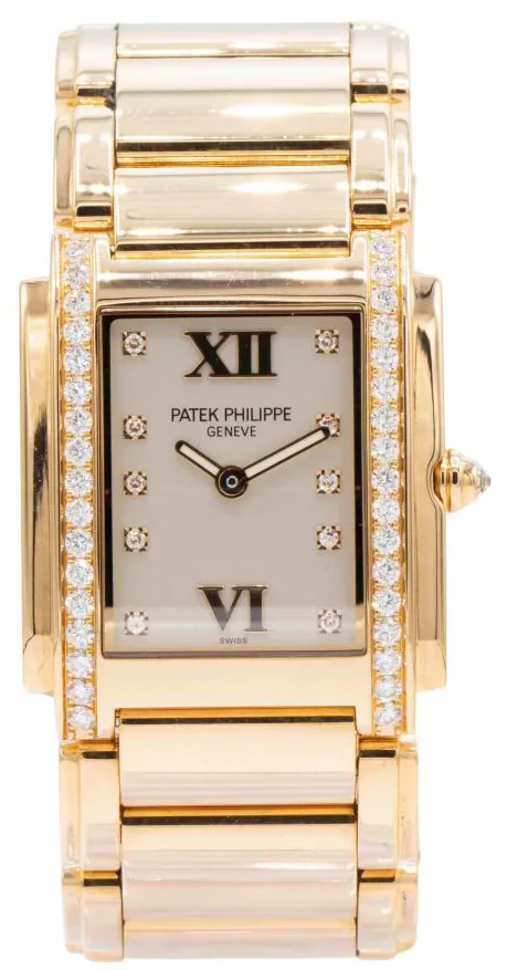 Patek Philippe Twenty~4 4910/10A 30mm Rose gold and 18k rose gold Ivory