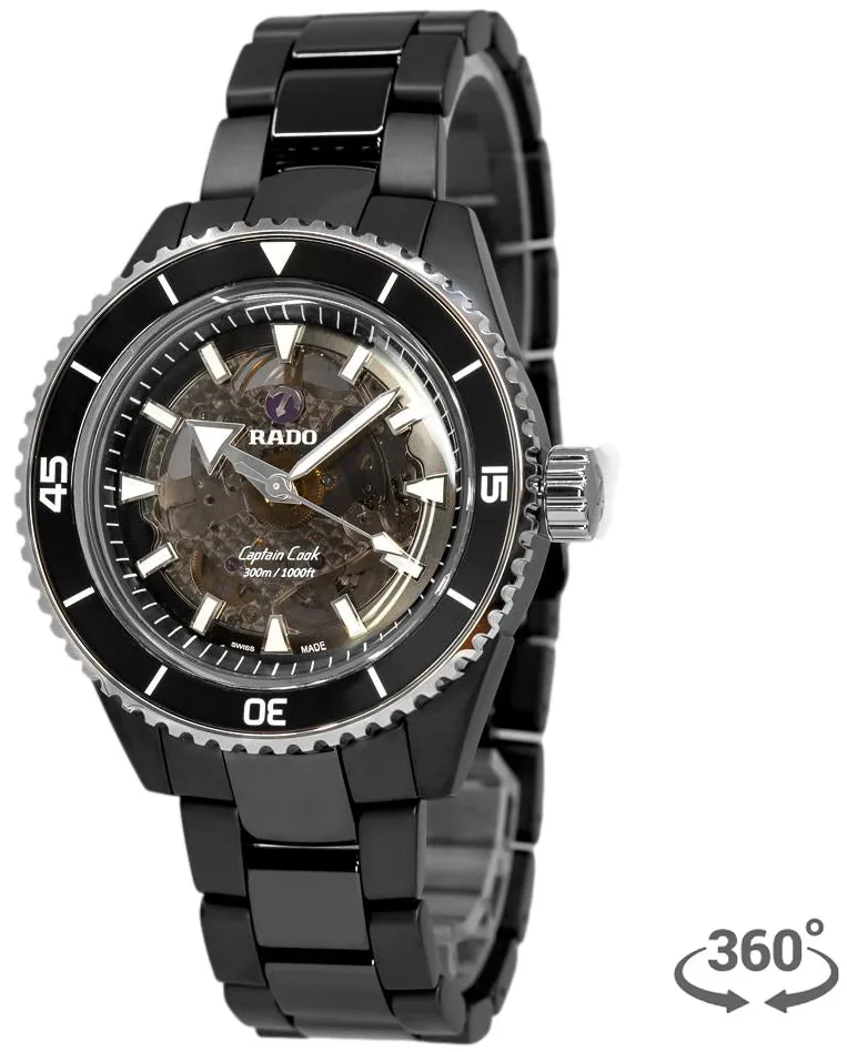 Rado Captain Cook R32127152 43mm Titanium Black