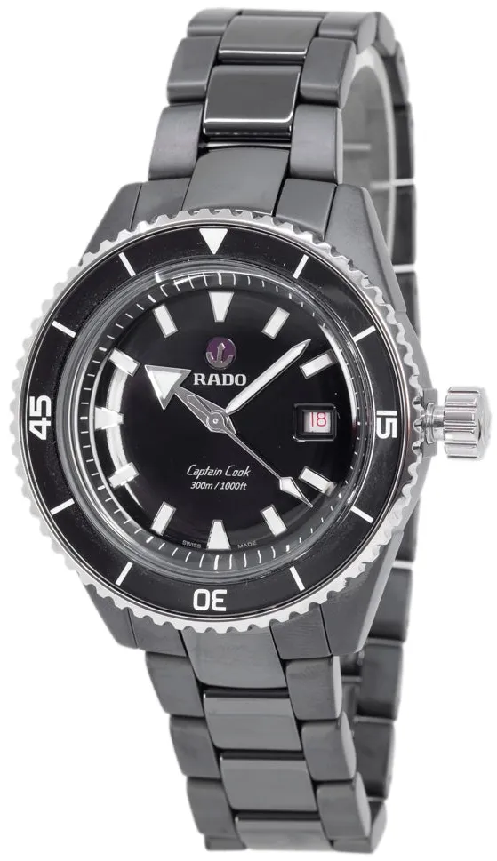 Rado Captain Cook R32129152 43mm Black ceramic Black