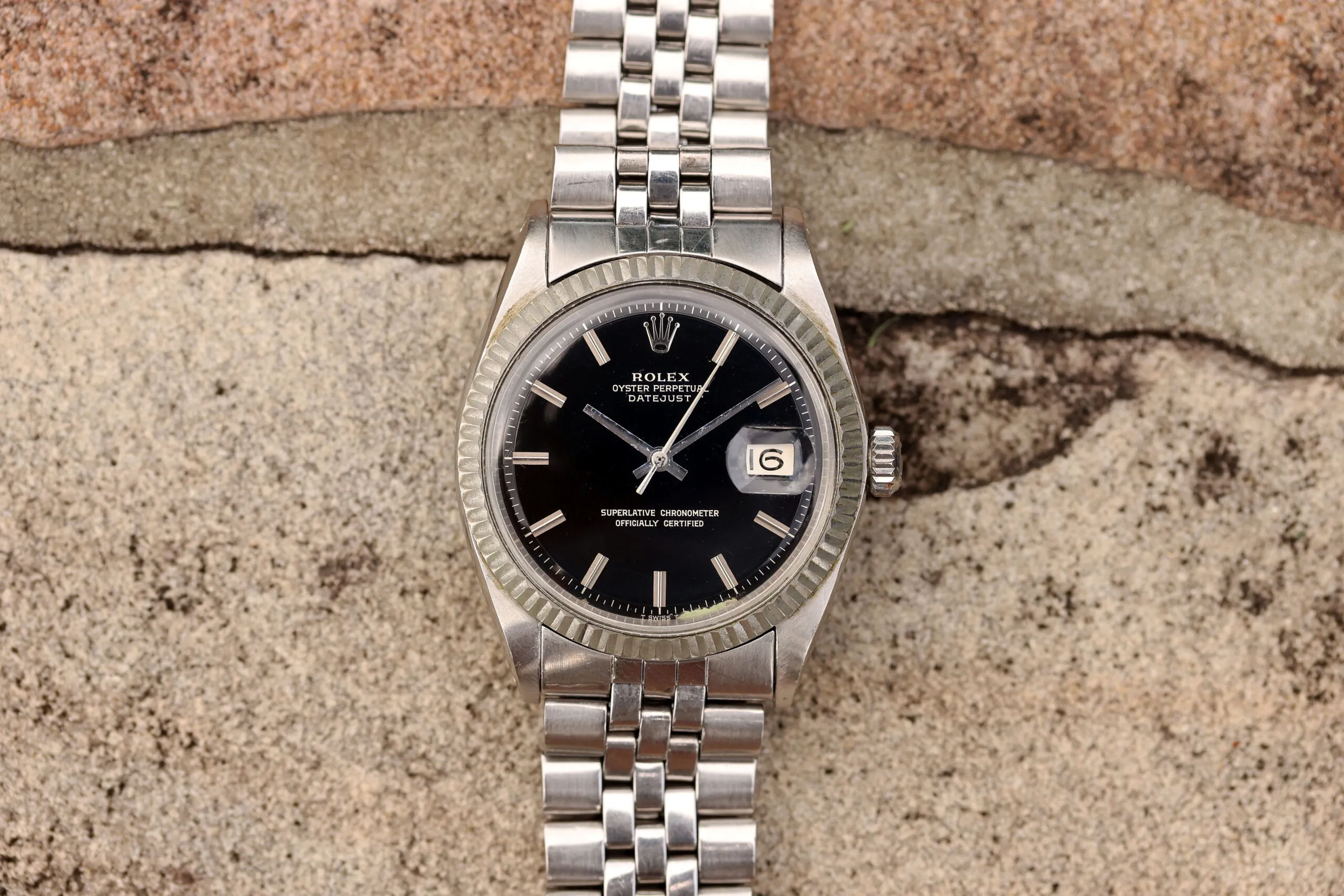 Rolex Datejust 1601 36mm White gold Black