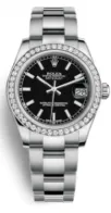 Rolex Datejust 31 178384 31mm Stainless steel Black