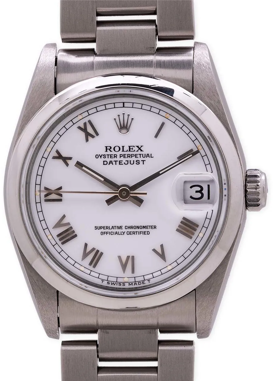 Rolex Datejust 31 68240 31mm Stainless steel White