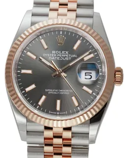 Rolex Datejust 36 126231-0013 Rose gold and Stainless steel Gray