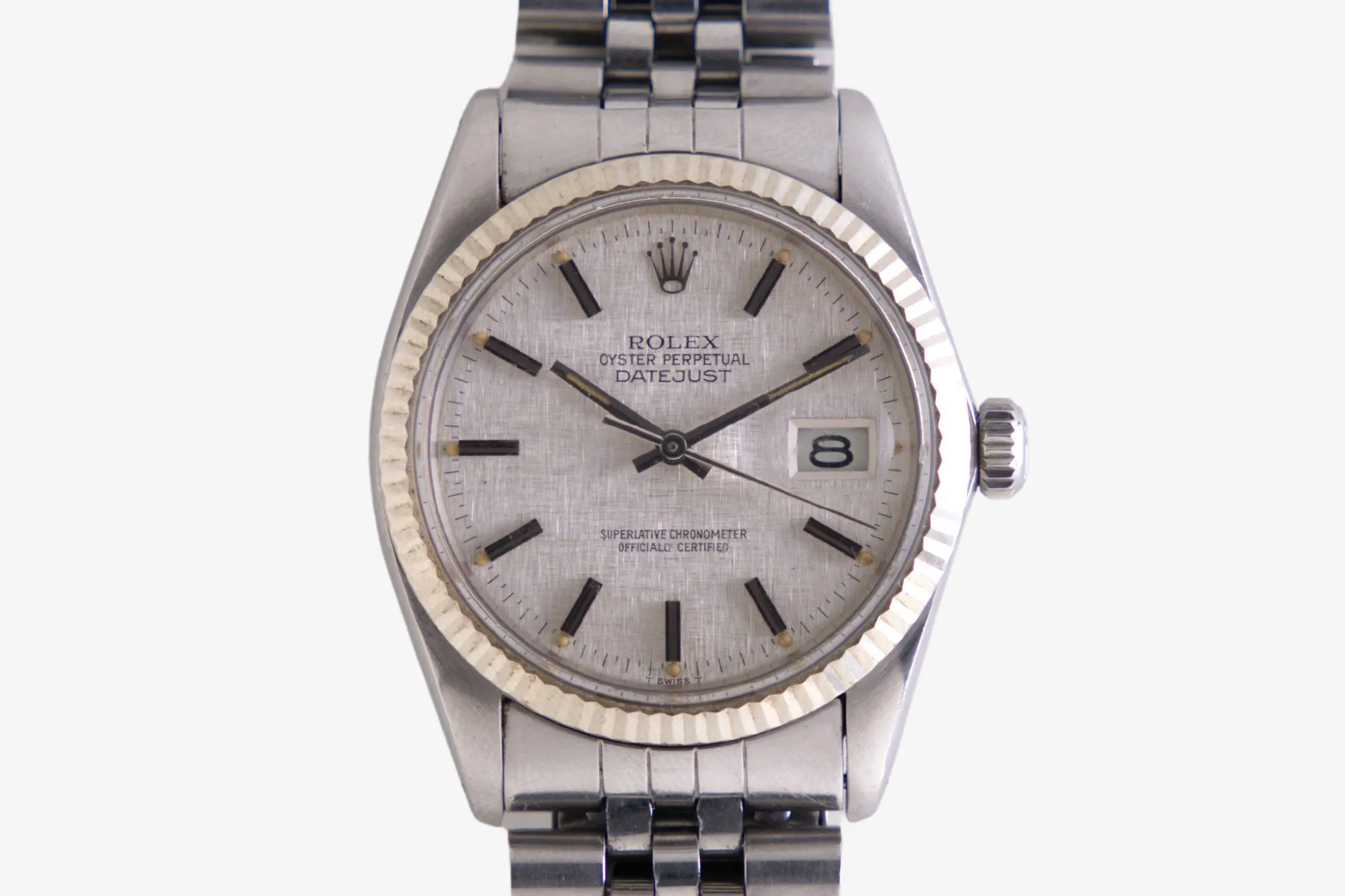 Rolex Datejust 36 16014 36mm White gold and Stainless steel Linen