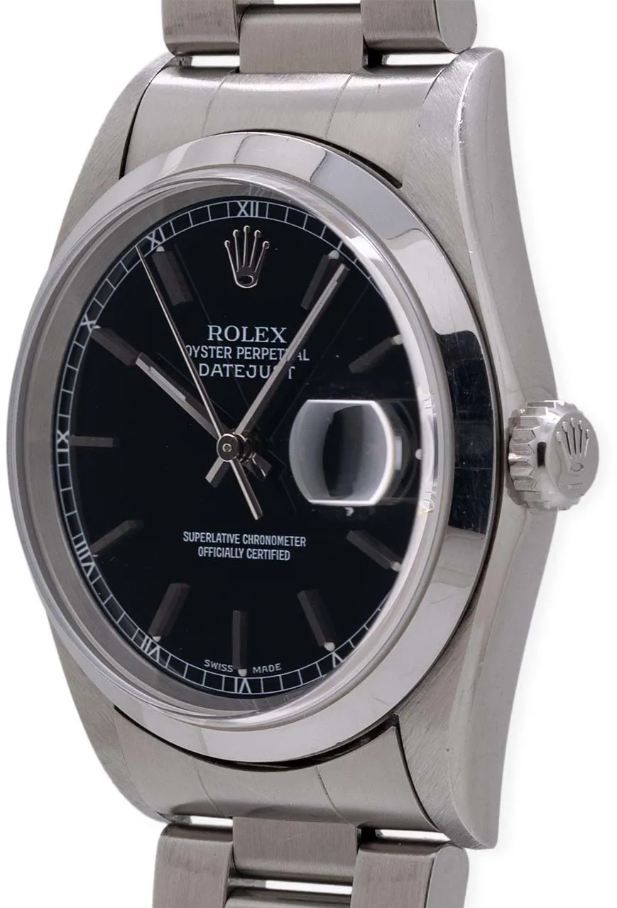 Rolex Datejust 36 16200 36mm Stainless steel Black 1