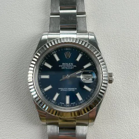 Rolex Datejust II 116334 41mm Stainless steel Blue