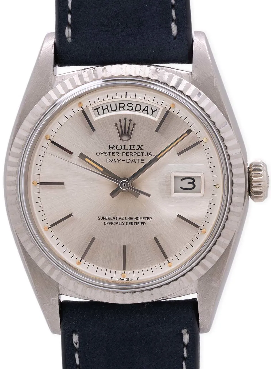 Rolex Day-Date 36 1803 36mm 18K WG Silver