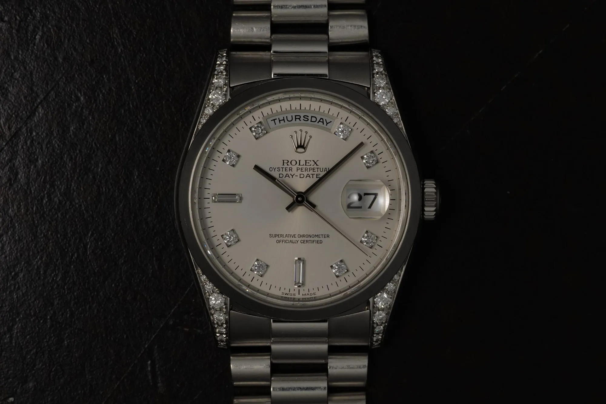 Rolex Day-Date 36 18296 36mm Platinum Silver