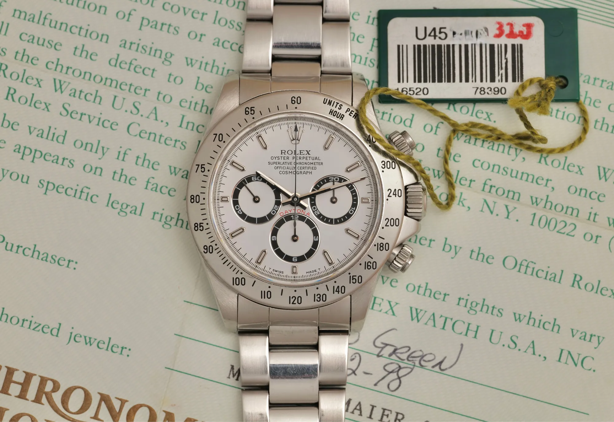 Rolex Daytona 16520 40mm White