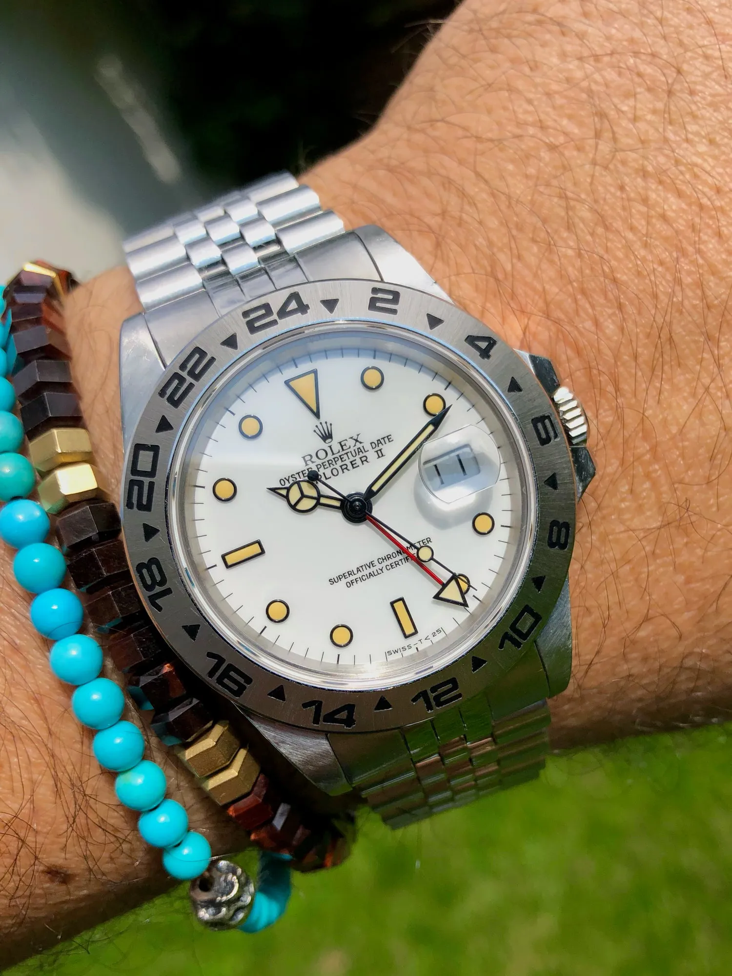 Rolex Explorer II 16550 40mm Porcelain