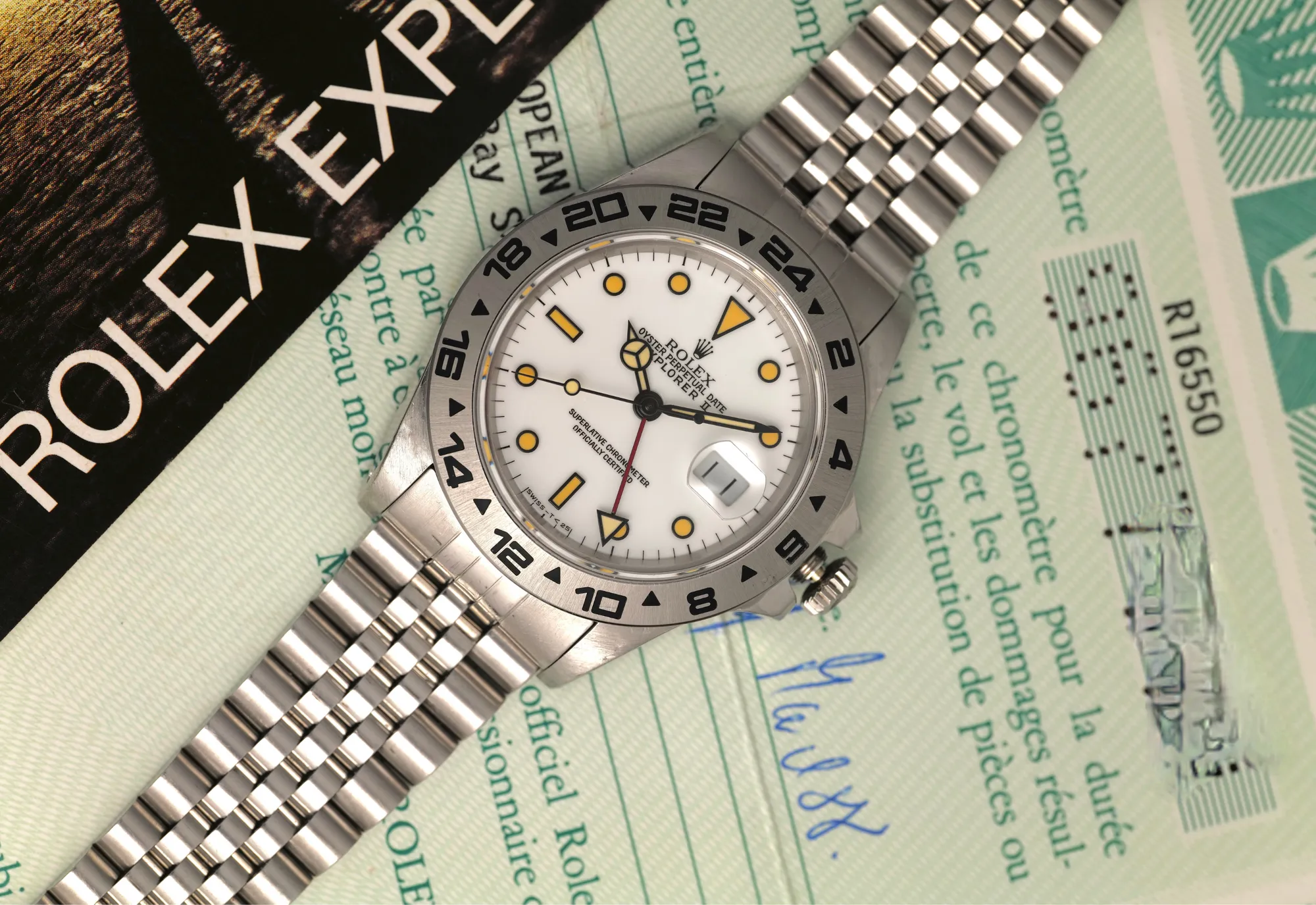 Rolex Explorer II 16550 40mm Porcelain 3