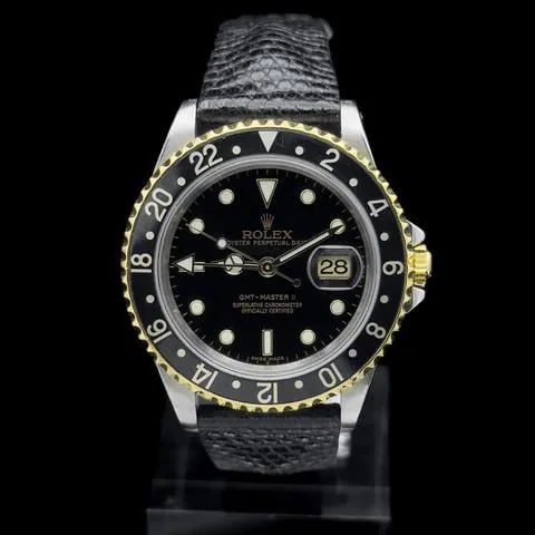 Rolex GMT-Master II 16713 40mm Yellow gold and Stainless steel Black