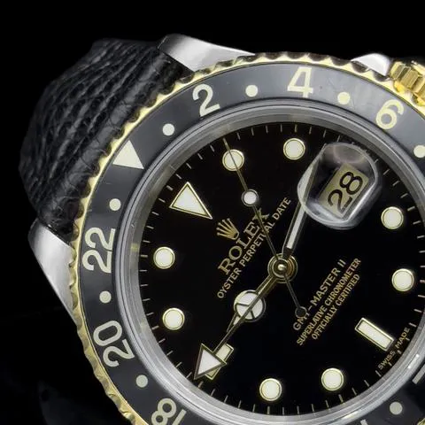 Rolex GMT-Master II 16713 40mm Yellow gold and Stainless steel Black 6