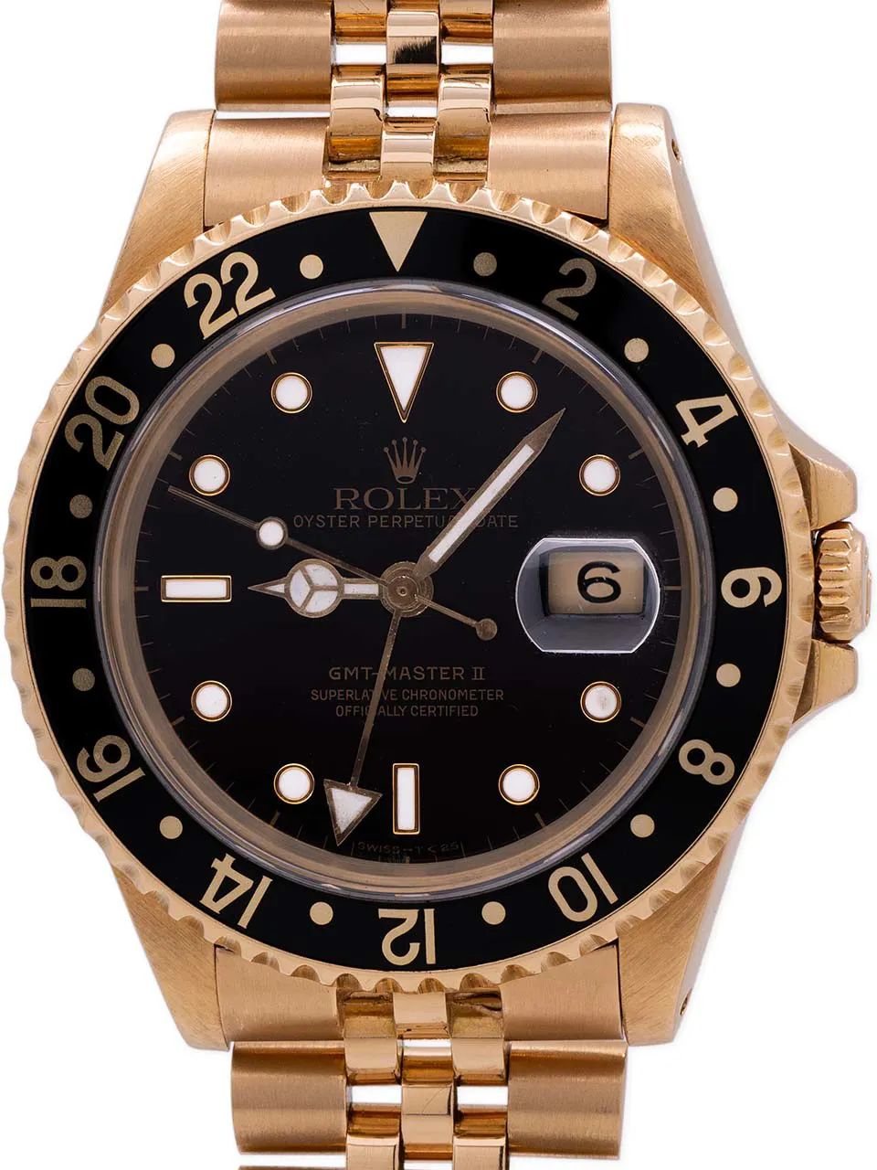 Rolex GMT-Master II 16718 40mm 18K YG Black