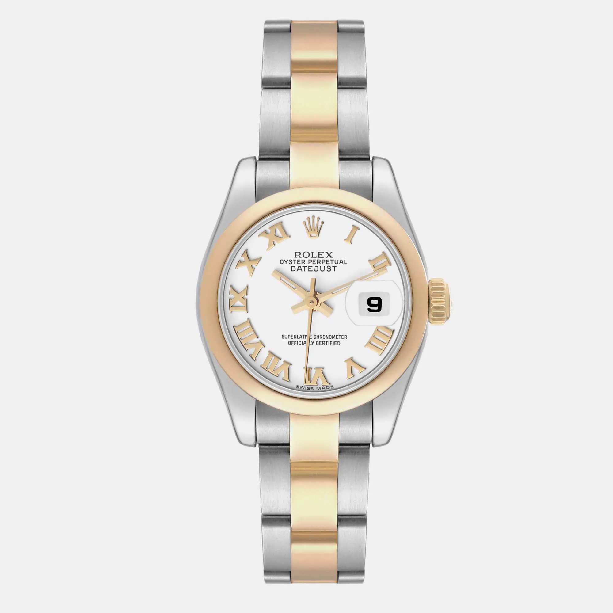 Rolex Lady-Datejust 179163 Yellow gold and Stainless steel and 18k yellow gold White