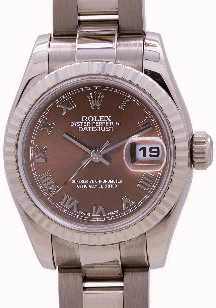 Rolex Lady-Datejust 179179 26mm White gold Bronze