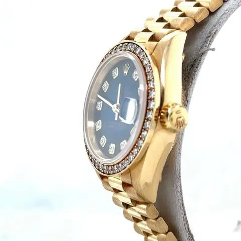 Rolex Lady-Datejust 69138 26mm Yellow gold Blue 3