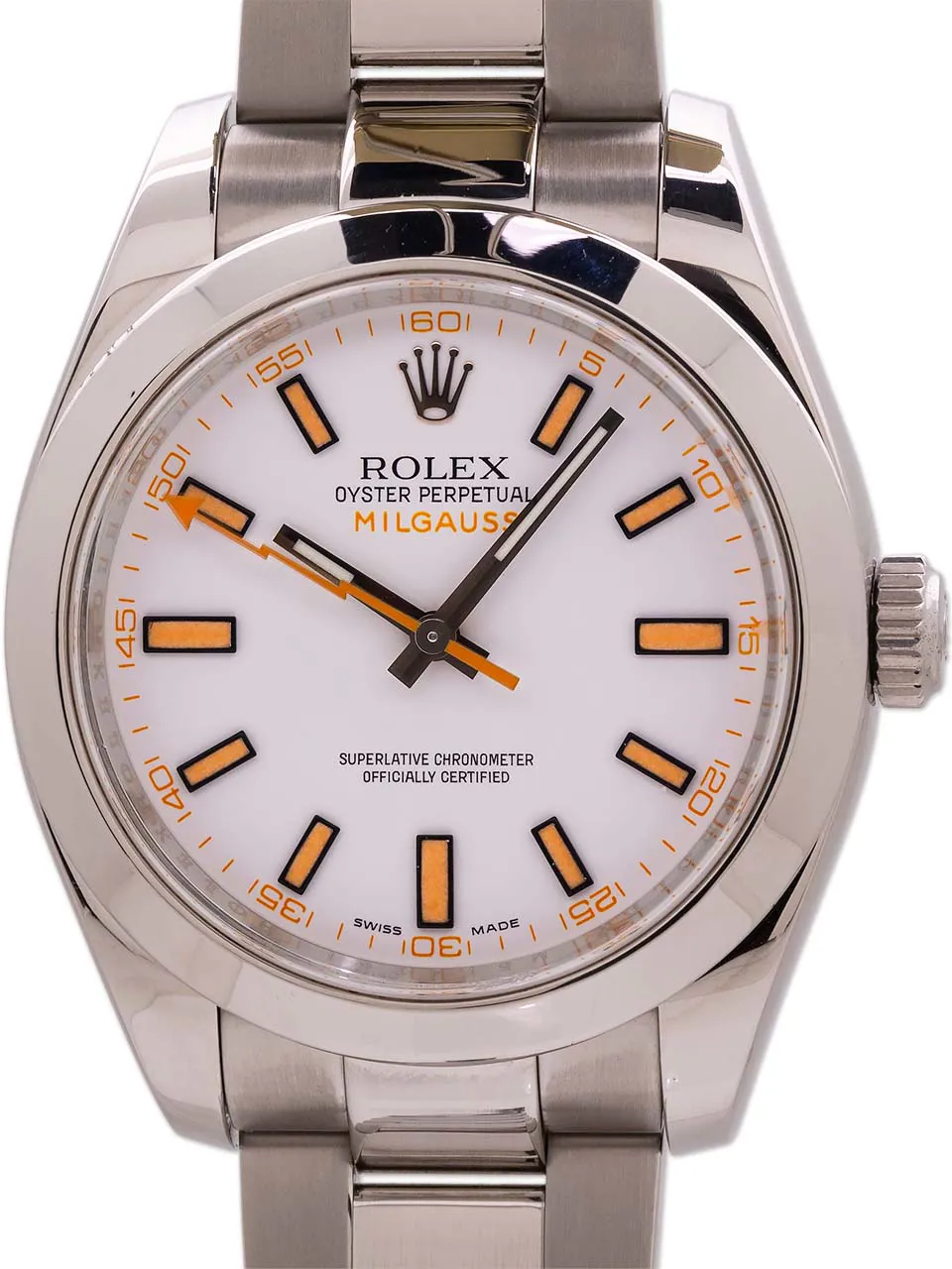 Rolex Milgauss 116400 40mm Stainless steel White