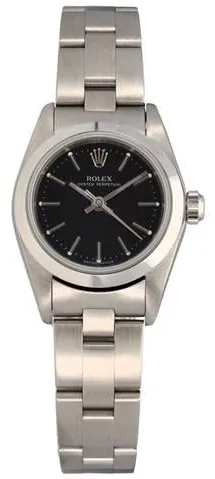 Rolex Oyster Perpetual 76080 24mm Stainless steel Black