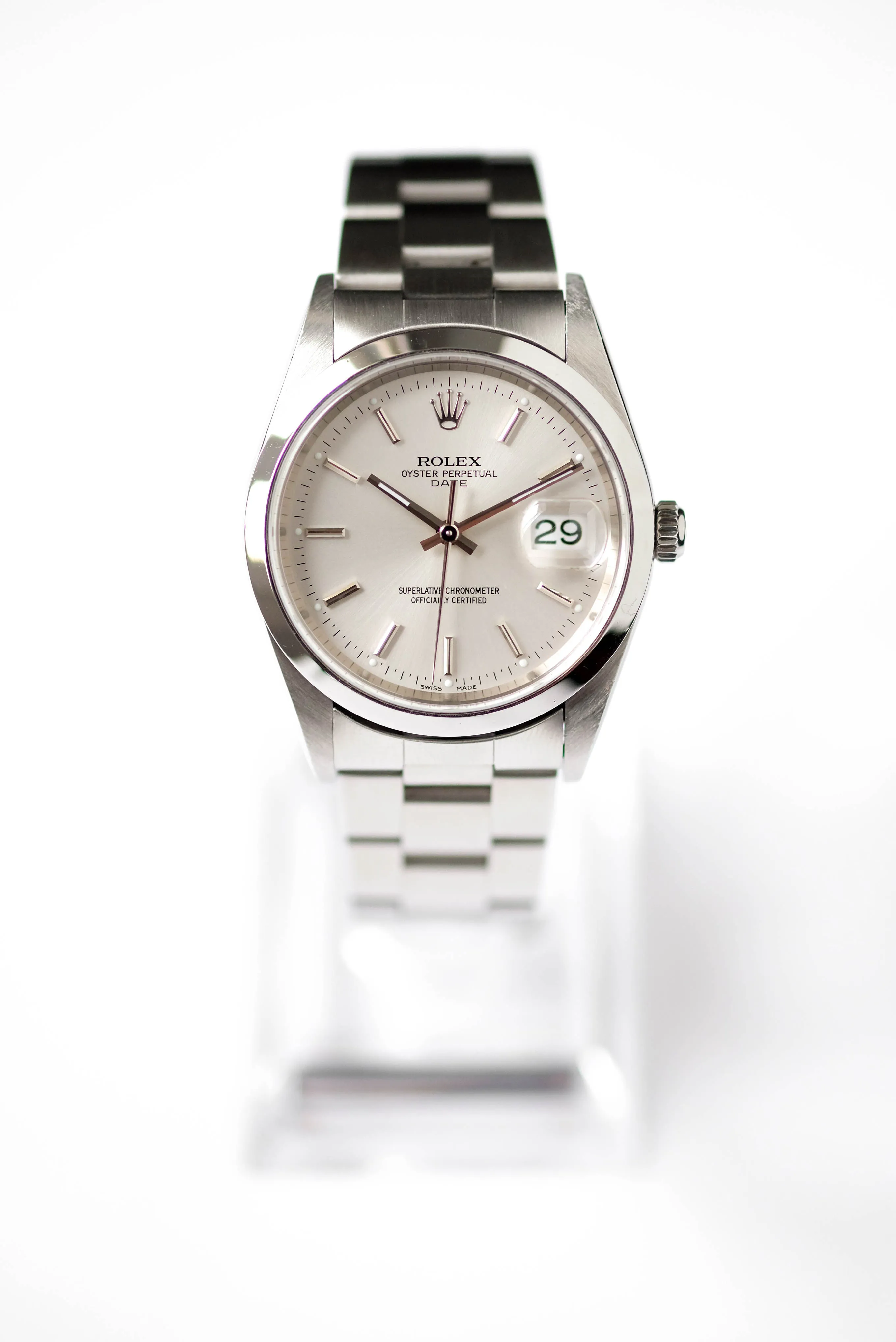 Rolex Oyster Perpetual Date 15200 34mm Stainless steel Silver