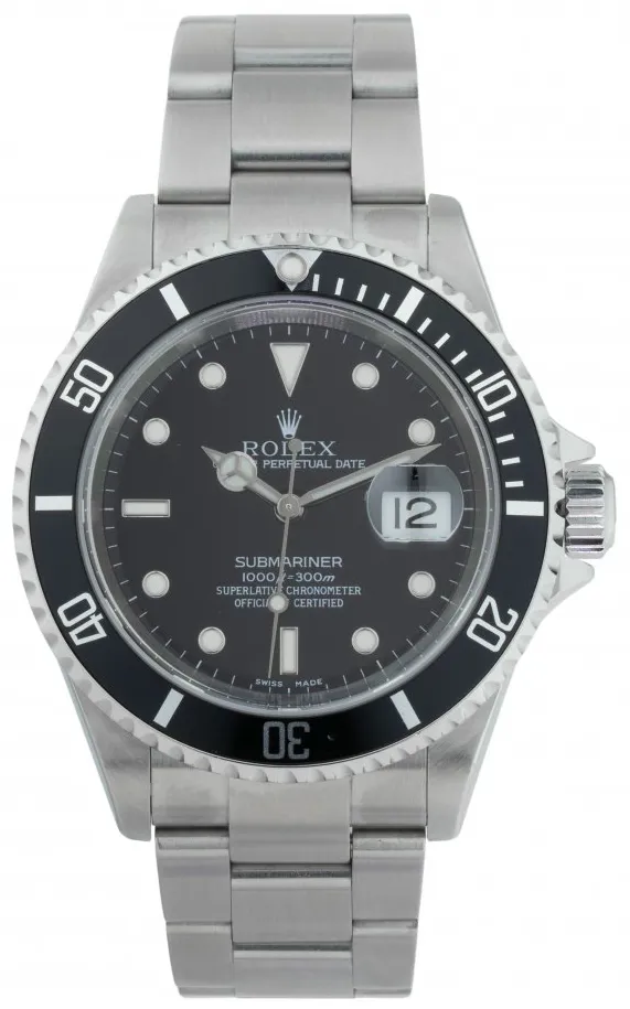 Rolex Submariner 16610LN 40mm Stainless steel Black