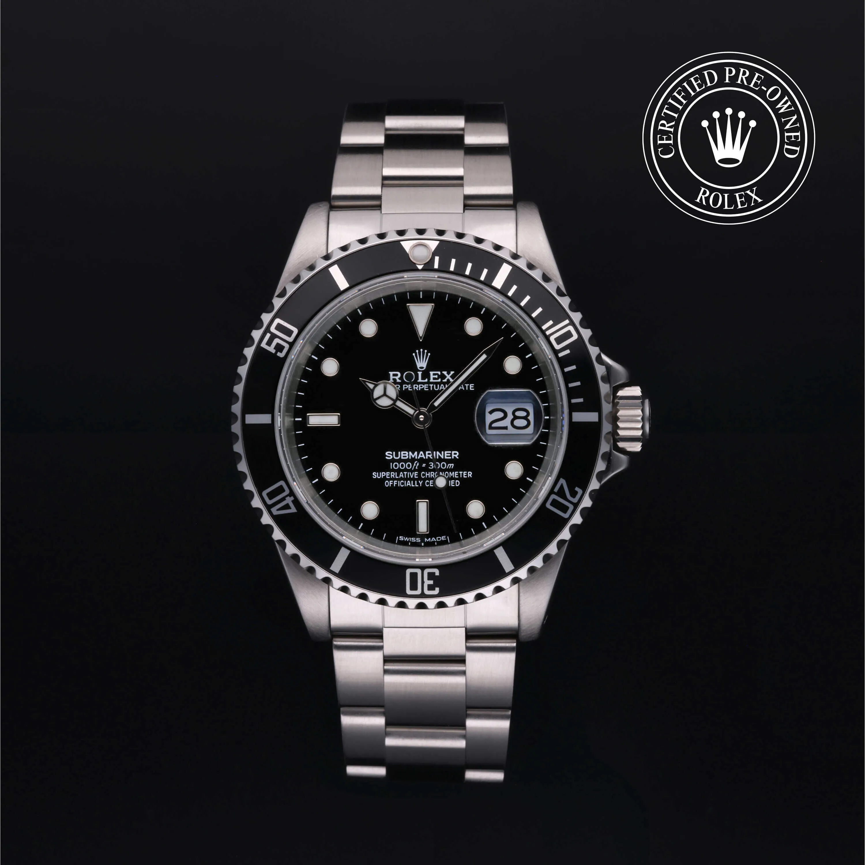 Rolex Submariner 16610LN 40mm Stainless steel Black